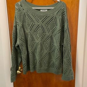 Worn once! Soft green knit summer sweater